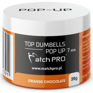 TOP DUMBELLS POP UP ORANGE CHOCO 7mm /20g MatchPro Przynęty do Methody / Karpiowe