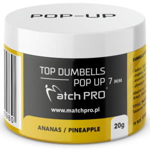 TOP DUMBELLS POP-UP PINEAPPLE 7mm / 20g MatchPro Przynęty do Methody / Karpiowe