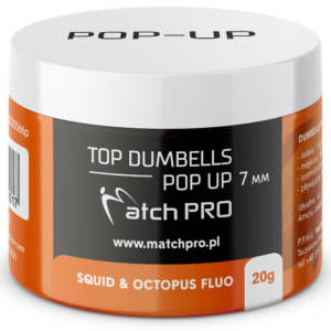 TOP DUMBELLS POP-UP SQUID & OCTOPUS FLUO 7mm / 20g MatchPro Przynęty do Methody / Karpiowe