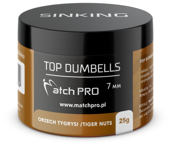 TOP DUMBELLS TIGER NUTS 7mm / 25g MatchPro Przynęty do Methody / Karpiowe