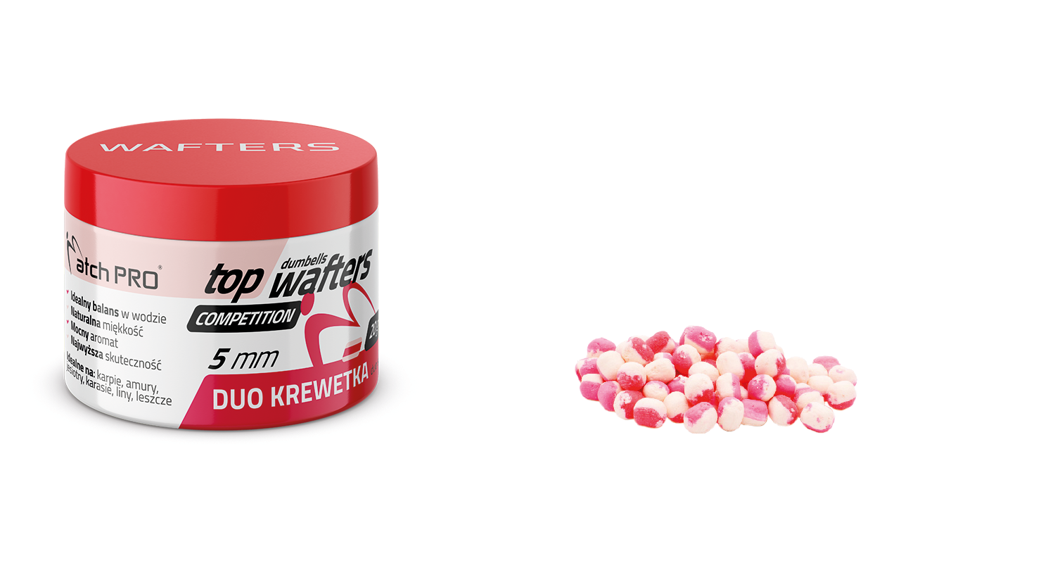 TOP DUMBELLS WAFTERS DUO SHRIMP 5mm 20g MatchPro Przynęty do Methody / Karpiowe