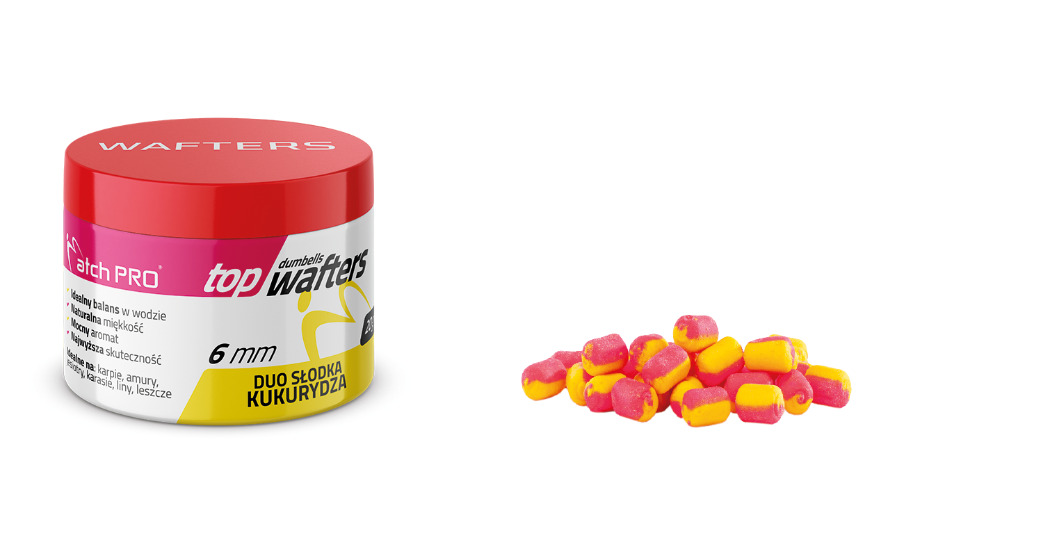 TOP DUMBELLS WAFTERS DUO SWEETCORN 6mm 20g MatchPro Przynęty do Methody / Karpiowe