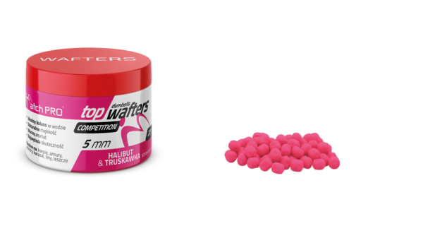 TOP DUMBELLS WAFTERS HALIBUT & STRAWBERRY 5mm 20g MatchPro Przynęty do Methody / Karpiowe