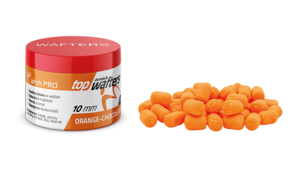 TOP DUMBELLS WAFTERS ORANGE-CHOCOLATE 10mm 25g MatchPro Przynęty do Methody / Karpiowe