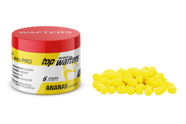 TOP DUMBELLS WAFTERS PINEAPPLE 6mm 20g MatchhPro Przynęty do Methody / Karpiowe