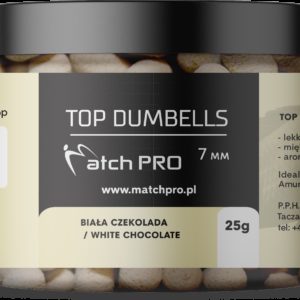 TOP DUMBELLS WHITE CHOCOLATE 7mm / 25g MatchPro Przynęty do Methody / Karpiowe