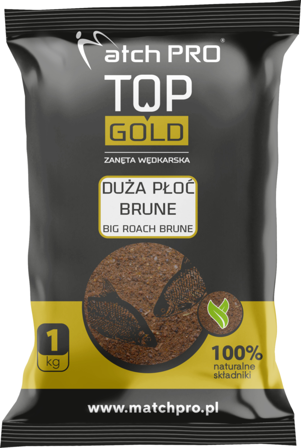 TOP GOLD DUŻA PŁOĆ BRUNE Zanęta MatchPro 1kg Zanęty