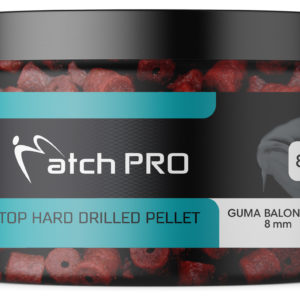 TOP HARD GUMA BALONOWA 8mm DRILLED Pellet MatchPro 80g Przynęty do Methody / Karpiowe