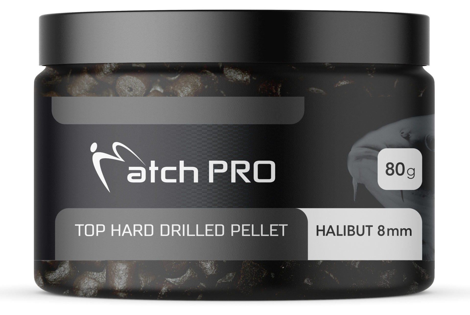 TOP HARD HALIBUT 8mm DRILLED Pellet MatchPro 80g Przynęty do Methody / Karpiowe
