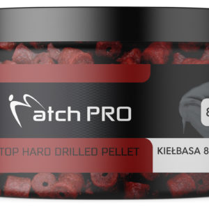 TOP HARD KIEŁBASA 12mm DRILLED Pellet MatchPro 80g Przynęty do Methody / Karpiowe