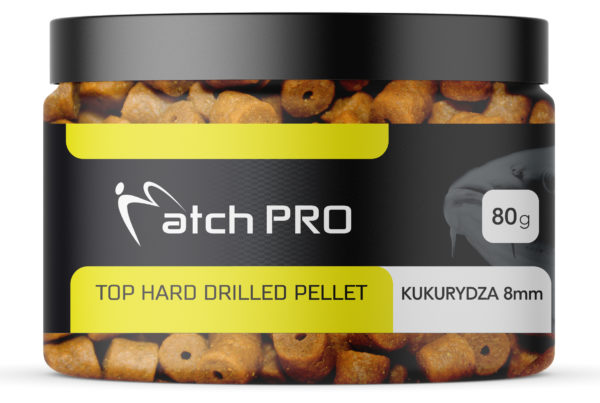 TOP HARD KUKURYDZA 12mm DRILLED Pellet MatchPro  80g Przynęty do Methody / Karpiowe