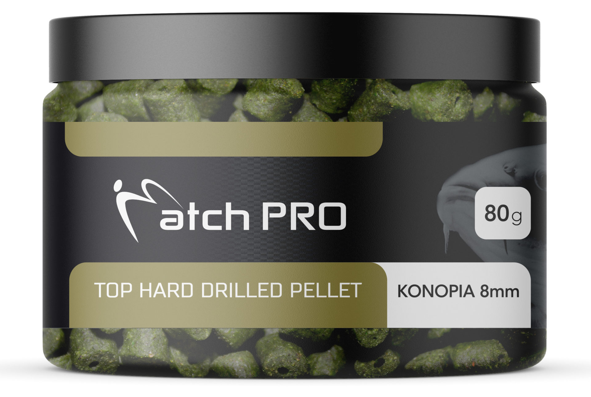 TOP HARD Konopia 8mm DRILLED Pellet MatchPro 80g Przynęty do Methody / Karpiowe