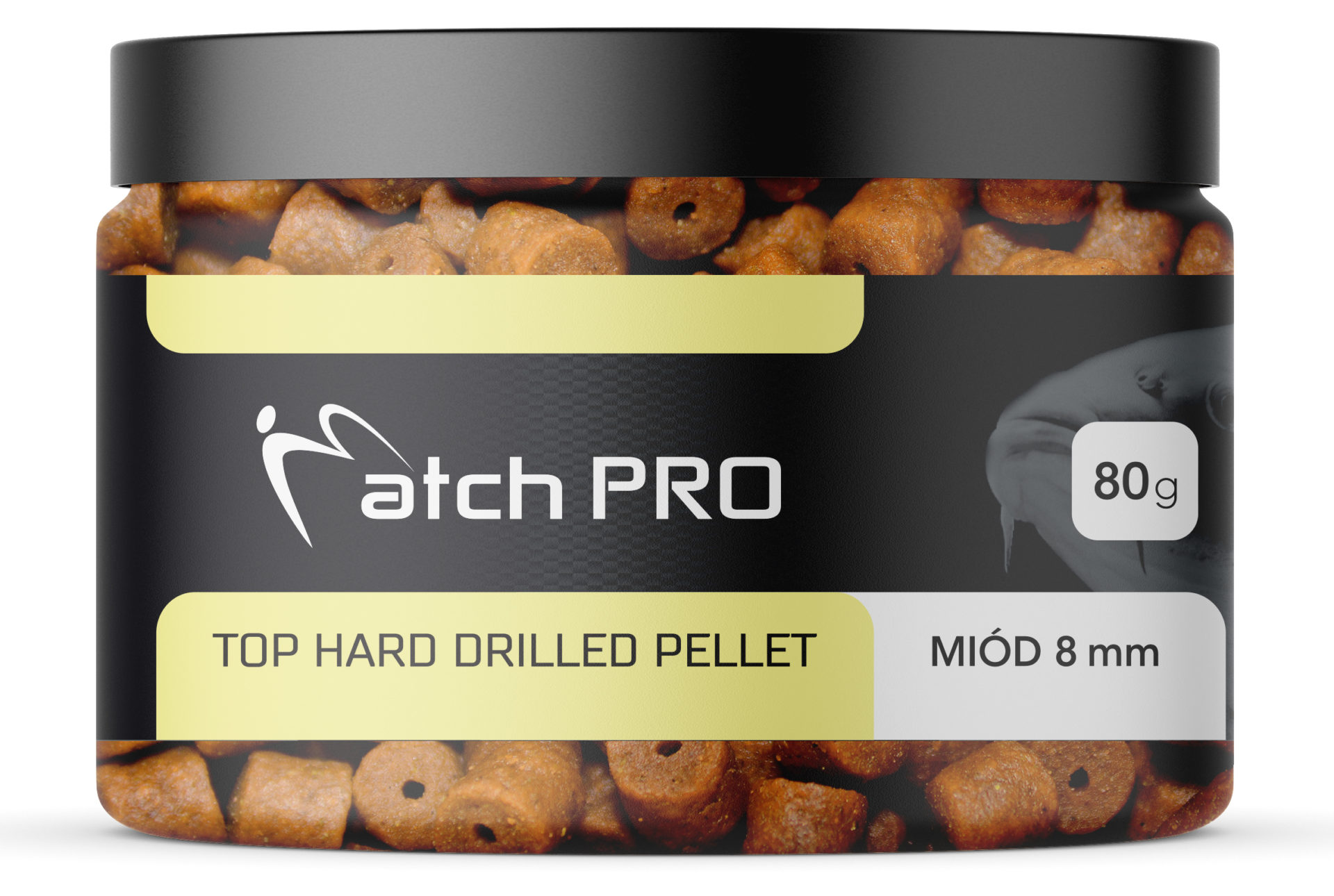 TOP HARD MIÓD 8mm DRILLED Pellet MatchPro 80g Przynęty do Methody / Karpiowe