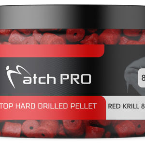 TOP HARD RED KRILL 14mm DRILLED Pellet MatchPro  80g Przynęty do Methody / Karpiowe