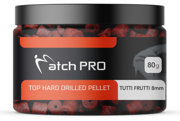 TOP HARD TUTTI FRUTTI 8mm DRILLED Pellet MatchPro  80g Przynęty do Methody / Karpiowe