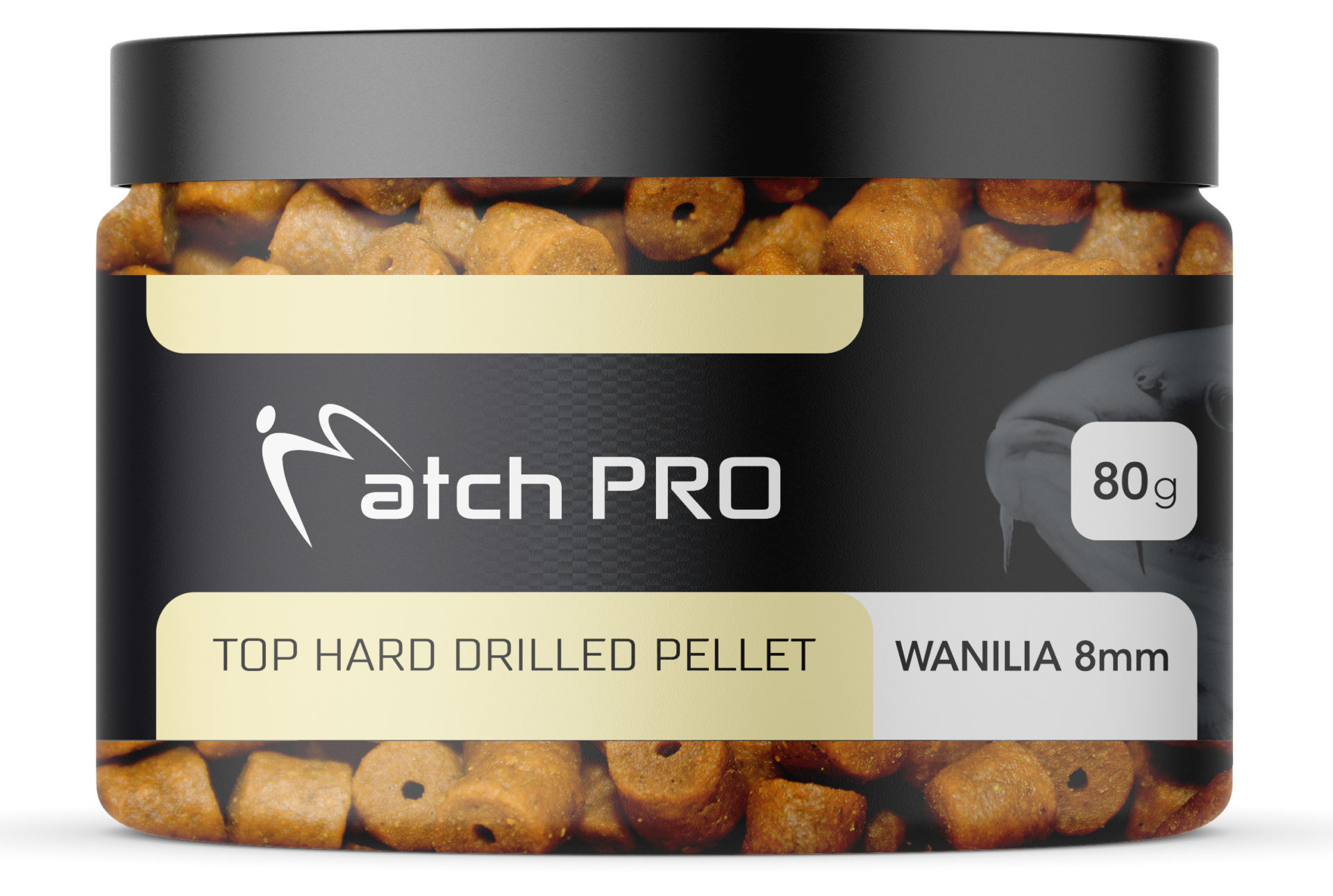 TOP HARD Wanilia 8mm DRILLED Pellet MatchPro 80g Przynęty do Methody / Karpiowe