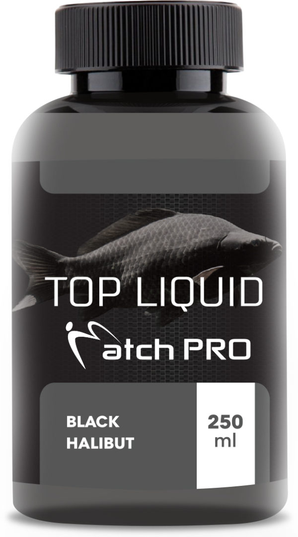 TOP Liquid BLACK HALIBUT MatchPro 250ml Liquidy / Dipy / Boostery