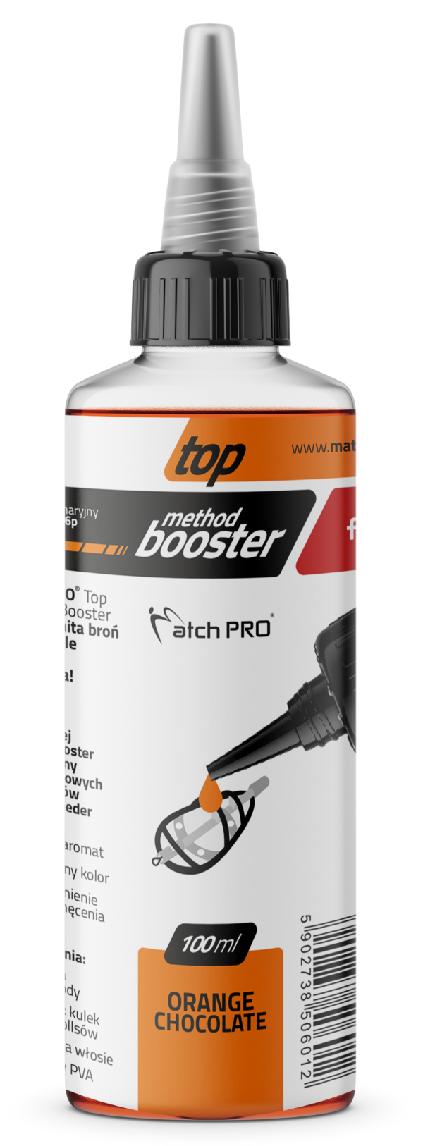 TOP METHOD BOOSTER ORANGE CHOCOLATE MatchPro 100ml Liquidy / Dipy / Boostery