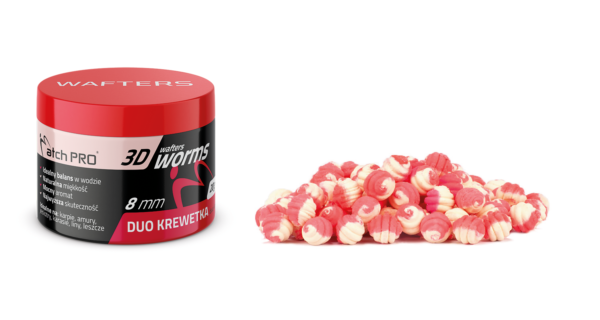 TOP WORMS WAFTERS DUO SHRIMP 8mm 20g MatchPro Przynęty do Methody / Karpiowe