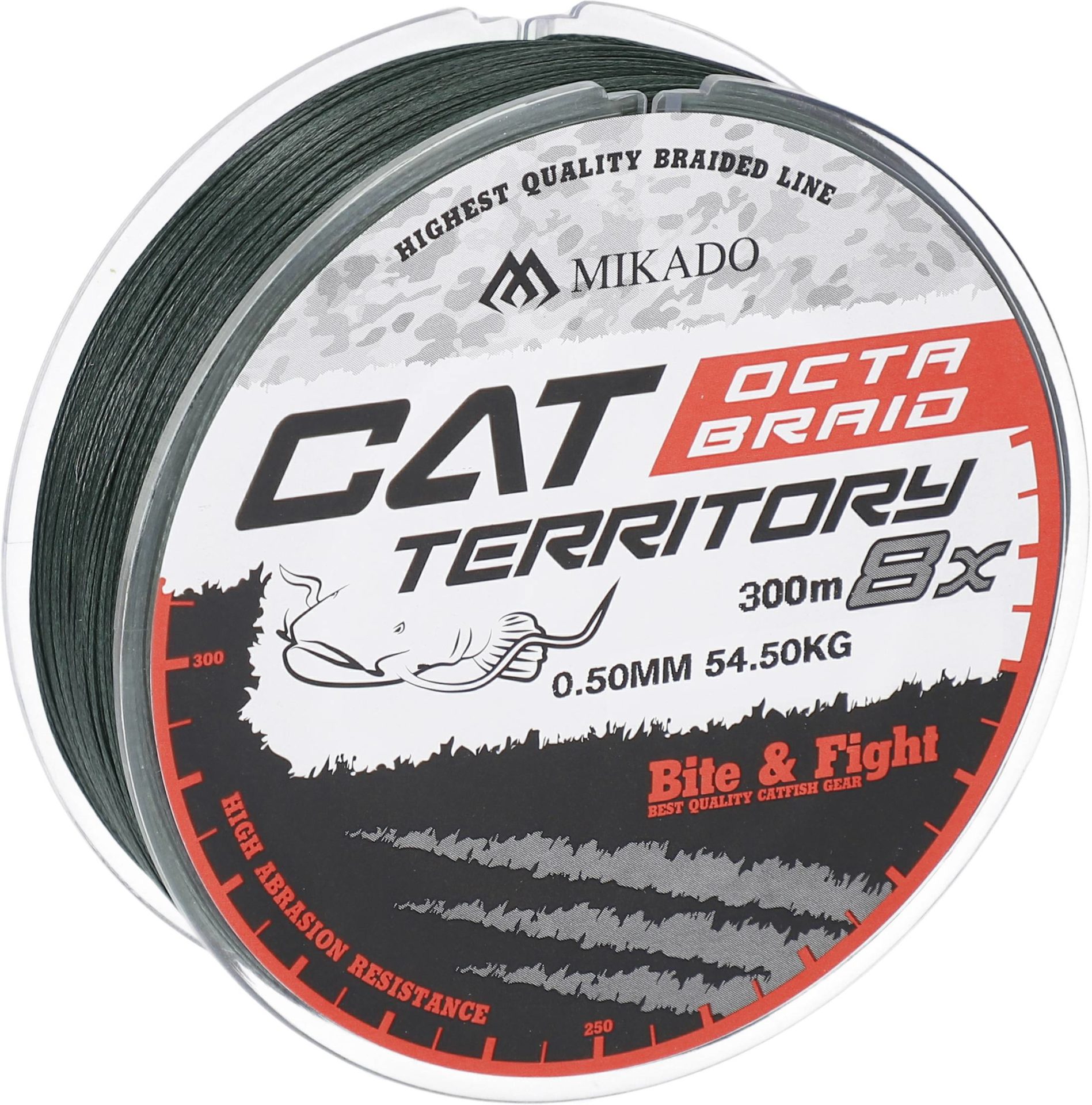 Mikado wędkarstwo - PLECIONKA - CAT TERRITORY OCTA BRAID - 0.40mm/43.2kg/300m - ZIELONA - op.1szp.