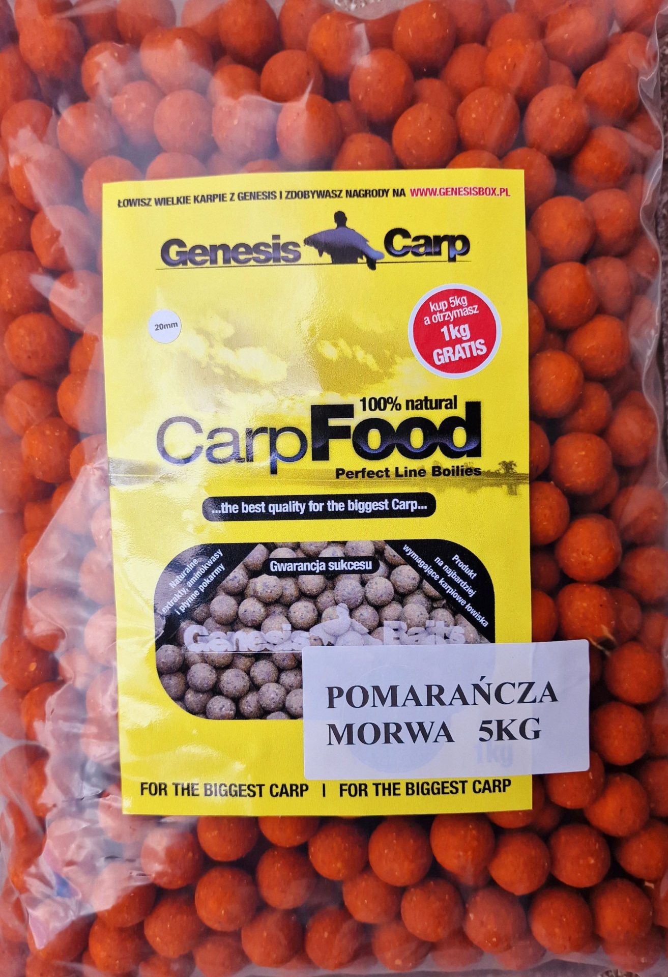 Genesis Carp GENESIS CARP Pomarańcza-Morwa 5kg + 5kg GRATIS