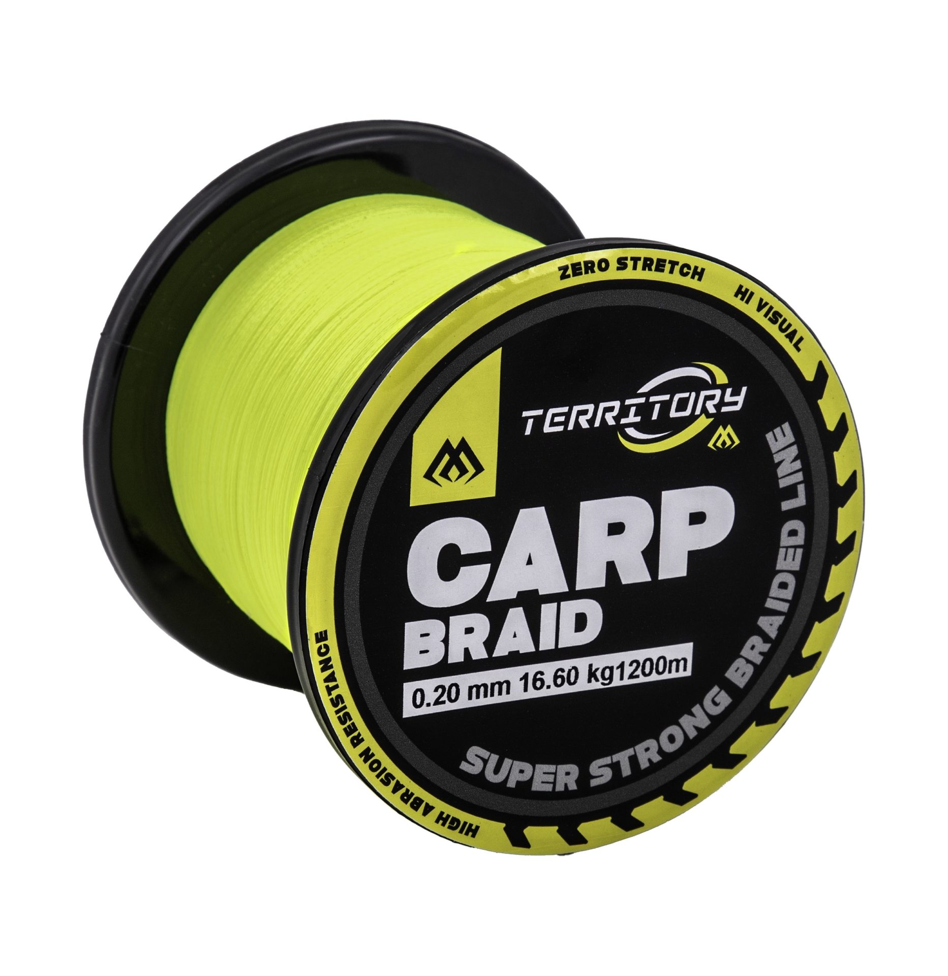 Mikado wędkarstwo - PLECIONKA - TERRITORY CARP BRAID - 0.18mm/14.40kg/1200m - FLUO ŻÓŁTY - op.1szp.