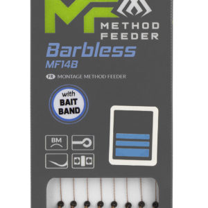 Sklep z Mikado Śląsk - PRZYPON MF - MF14 Z GUMKĄ - hak bez zadziora nr 12 / plecionka: 0.12mm/10cm - op.8szt.