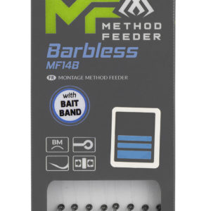 Sklep z Mikado Śląsk - PRZYPON MF - MF14 Z GUMKĄ - hak bez zadziora nr 4 / żyłka: 0.28mm/10cm - op.8szt.