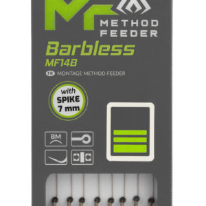 Sklep z Mikado Śląsk - PRZYPON MF - MF14 Z IGŁĄ - hak bez zadziora nr 14 / plecionka: 0.12mm/10cm - op.8szt.