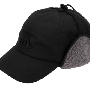 Sklep z Mikado Śląsk - CZAPKA ZIMOWA - Z DASZKIEM I POLAREM - CZARNA - op. 1szt.