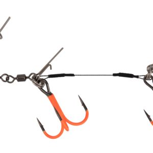 Sklep z Mikado Śląsk - DOZBROJKA - TYTANOWA JAWS DOUBLE EVO TITANIUM XL UV- 30kg - kotwice 2/0