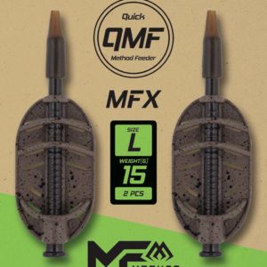 Sklep z Mikado Śląsk - KOSZYCZEK - METHOD FEEDER MFX - Q.M.F. rozm. L - 50g - op.2szt.