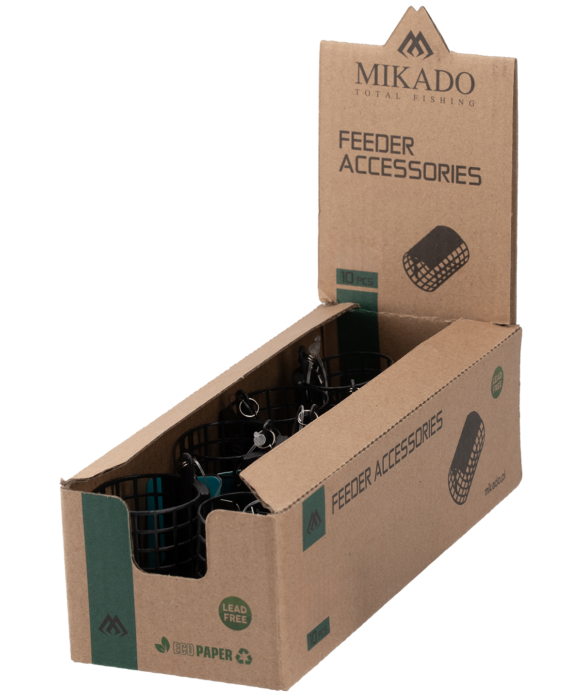 Mikado wędkarstwo - KOSZYCZEK ZANĘTOWY - MINI Z DENKIEM - 20g (25x30) - op.1szt.