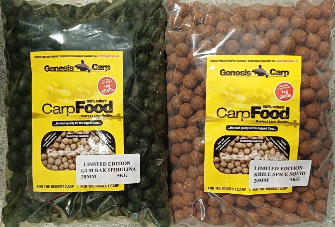 Genesis Carp GENESIS CARP GLM RAK SPIRULINA 30kg + KRILL SPICE SQUID 30kg