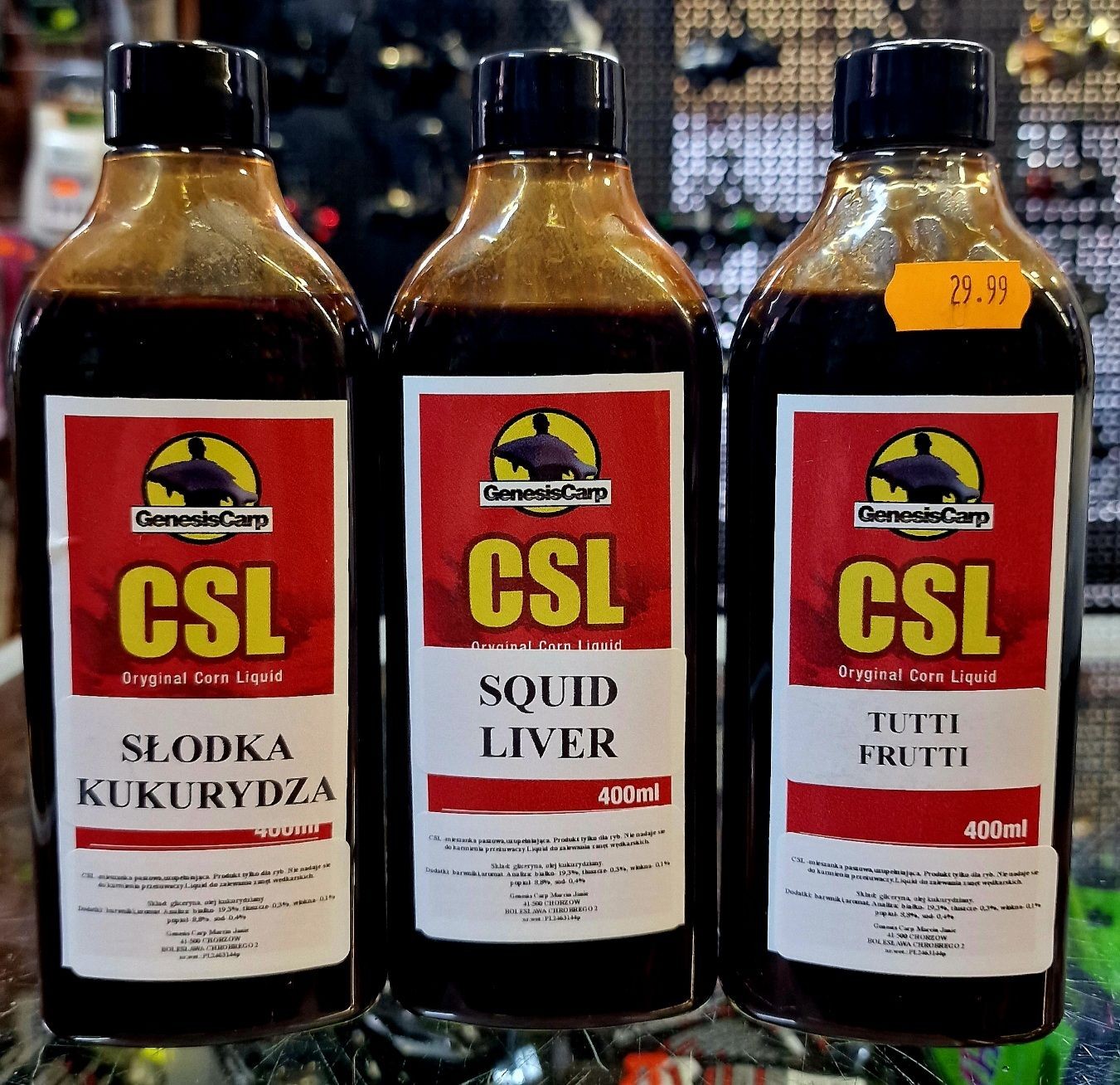 Genesis Carp Genesis Carp CSL 2+1 gratis - Kukurydza + Squid Liver + Tutti Frutti