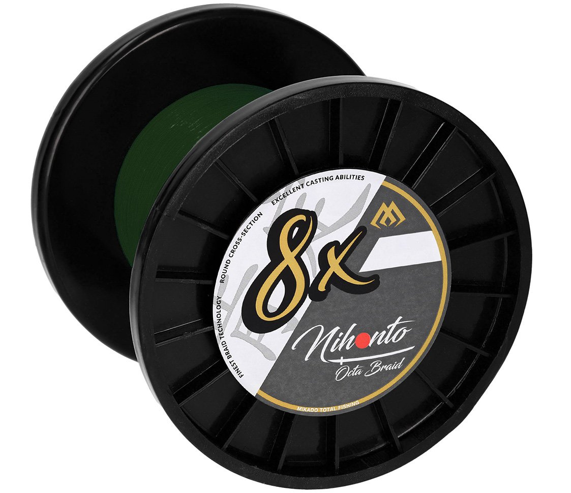 Mikado wędkarstwo - PLECIONKA - NIHONTO OCTA BRAID - 0.08mm/5.15kg/2100m - ZIELONA - op.1szp.