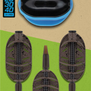 Sklep z Mikado Śląsk - KOSZYCZEK - METHOD FEEDER MFX - Q.M.F. rozm.XL - KOMPLET - 20+30+40g + FOREMKA - op.1kpl.